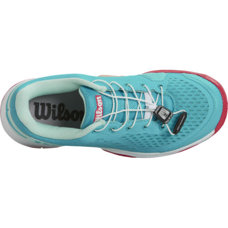 Chaussures WILSON Junior RUSH PRO 4.0 QL Toutes Surfaces Bleu / Rose 2022