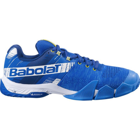 Chaussures Padel BABOLAT Homme MOVEA Bleu / Jaune PE 2022