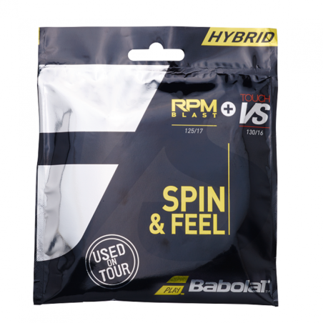 Cordage BABOLAT Hybrid RPM Blast (1.25 mm) / VS Touch (1.30 mm) (12 m)