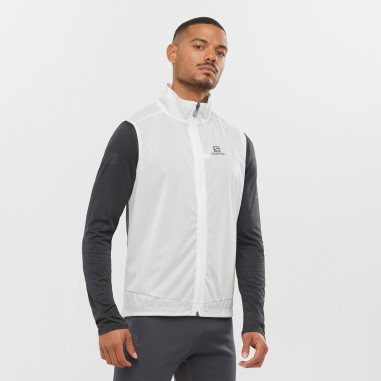 Gillet Running SALOMON Homme LIGHT Veste Blanc...