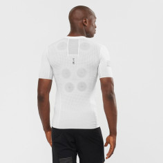 T-Shirt Running SALOMON Homme S/LAB NSO Blanc / Noir 2