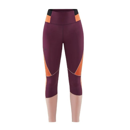 Collant Running CRAFT Femme PRO CHARGE BLOCKED Violet / Orange PE 2022