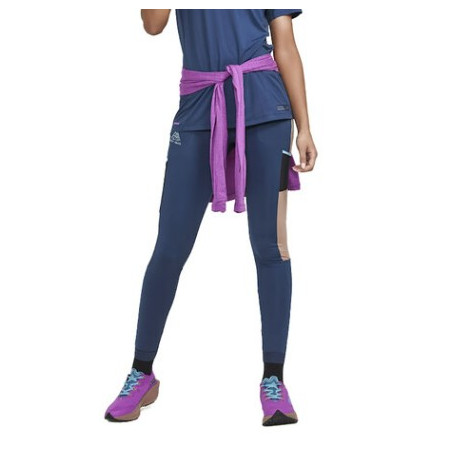 Pantalon Running CRAFT Femme PRO TRAIL TIGHTS Bleu / Marron AH 2022