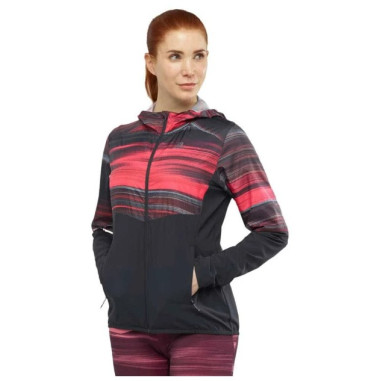 Veste Running SALOMON Femme AGILE FZ Hoodie W...
