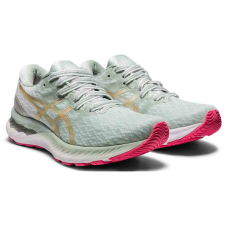 Chaussures Running ASICS Femme GEL-NIMBUS 23 Blanc Champagne PE 2021