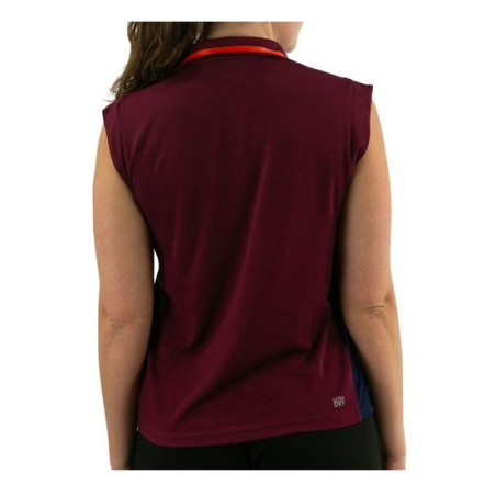 Polo sans manches LACOSTE Femme SPORT Bordeaux / Marine 2023
