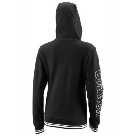 Veste à capuche WILSON Femme Zippée W TEAM II Hoody Noir 2023