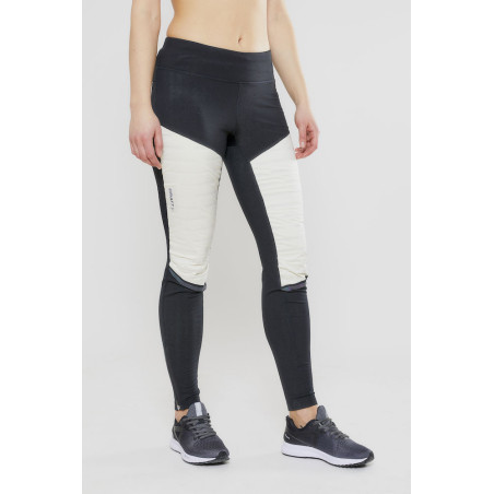 Collant Running CRAFT Femme SUBZERO PADDED Noir / Blanc AH 2019