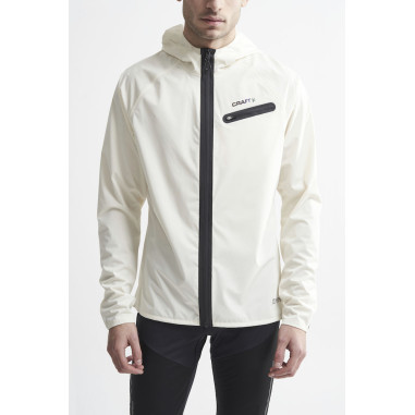 Veste à capuche Running CRAFT Homme HYDRO Ecru...
