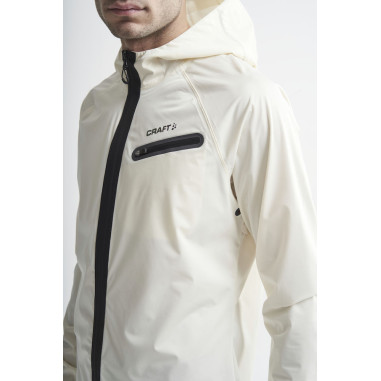 Veste à capuche Running CRAFT Homme HYDRO Ecru...
