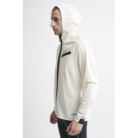 Veste à capuche Running CRAFT Homme HYDRO Ecru PE 2021