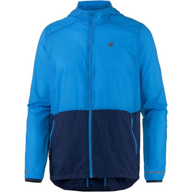 Veste Running ASICS Homme PACKABLE JACKET Bleue
