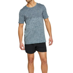 T-Shirt Running ASICS Homme RACE SEAMLESS SS Bleu PE 2021 2