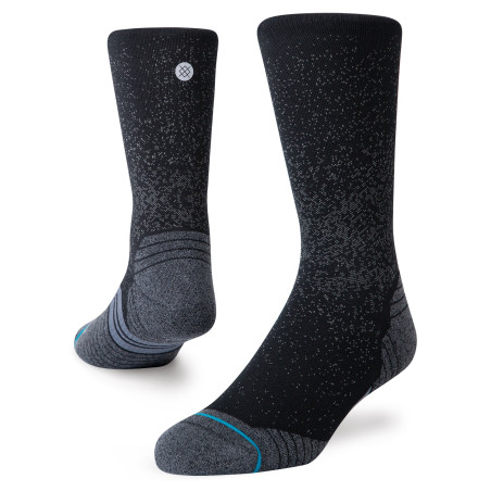 Chaussettes Courtes STANCE Mixte RUN CREW ST Noir / Gris AH 2021