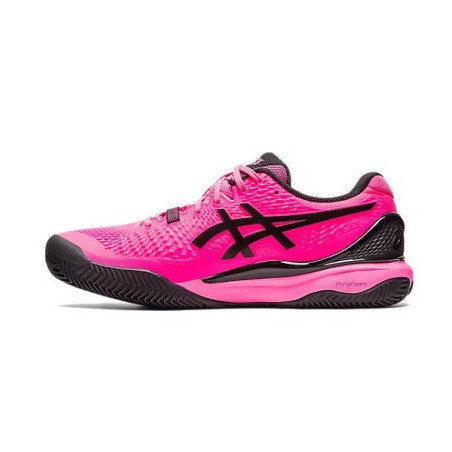 Chaussures ASICS Homme GEL-RESOLUTION 9 Clay Terre battue Rose / Noir PE 2023