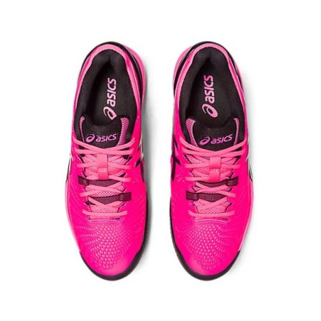 Chaussures ASICS Homme GEL-RESOLUTION 9 Clay Terre battue Rose / Noir PE 2023