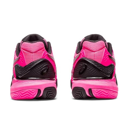 Chaussures ASICS Homme GEL-RESOLUTION 9 Terre Battue Rose / Noire PE 2023