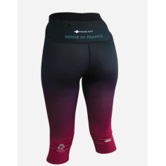 Collant Running RAIDLIGHT Femme 3/4 FRANCE Noir / Fushia... 2