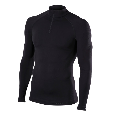 T-Shirt FALKE Homme ZipShirt Longs ML Noir AH 2018