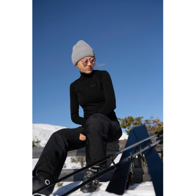 T-Shirt FALKE Femme Manches Longues WARM Noir...