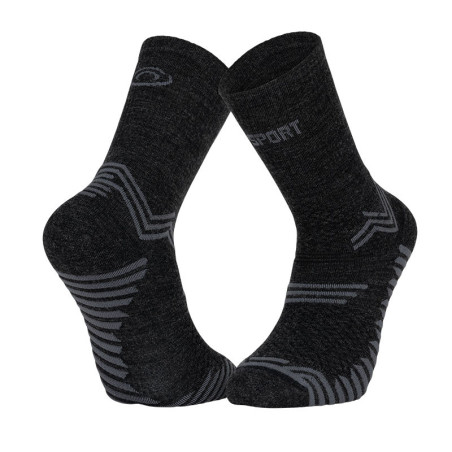 Chaussettes Running BV SPORT TRAIL ULTRA Mérinos Noire AH 2023