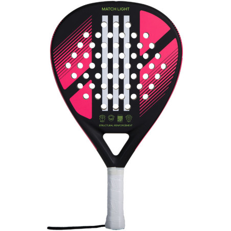 Raquette Padel ADIDAS MATCH LIGHT 3.2 (350g) Noir / Blanc / Rose 2023