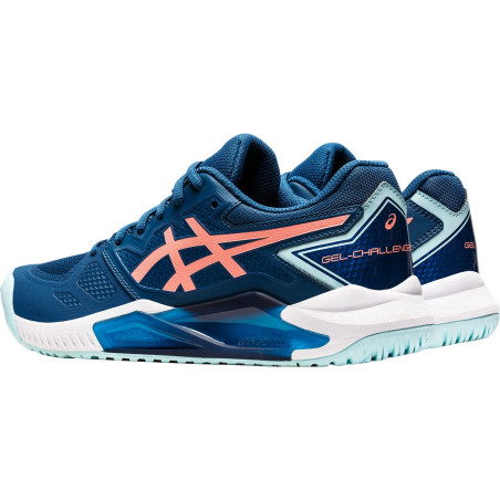 Chaussures ASICS Femme GEL-CHALLENGER 12 Toutes Surfaces Bleu / Corail PE 2022