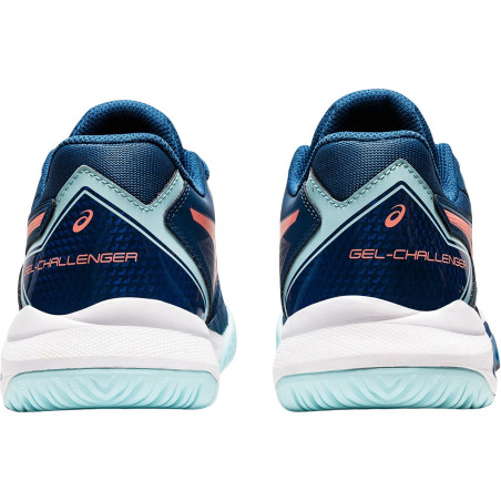 Chaussures ASICS Femme GEL-CHALLENGER 12 Toutes Surfaces Bleu / Corail PE 2022
