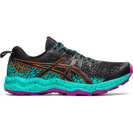 Chaussures Running ASICS Femme FUJITRABUCO LYTE Noir / Vert / Violet PE 2021
