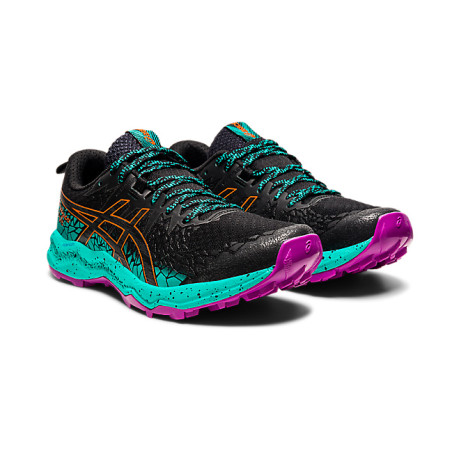 Chaussures Running ASICS Femme GEL-FUJITRABUCO LYTE Noir / Vert / Violet PE 2021