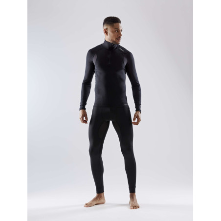 T-Shirt Manches Longues CRAFT Homme ICON ACTIVE EXTREME ZIP Noir AH 2023