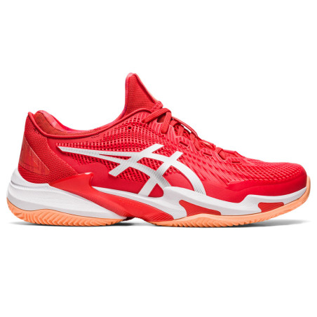 Chaussures ASICS Homme COURT FF 3 NOVAK Terre Battue Rouge / Blanc PE 2023