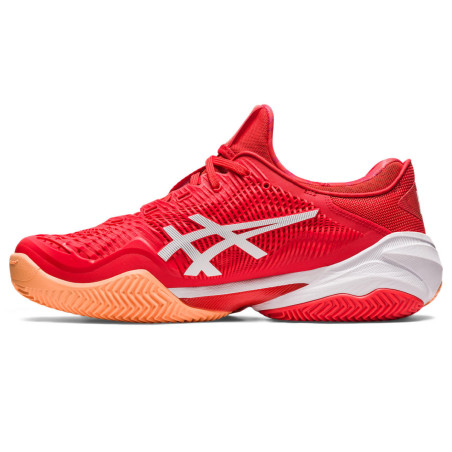 Chaussures ASICS Homme COURT FF 3 NOVAK Terre Battue Rouge / Blanche PE 2023