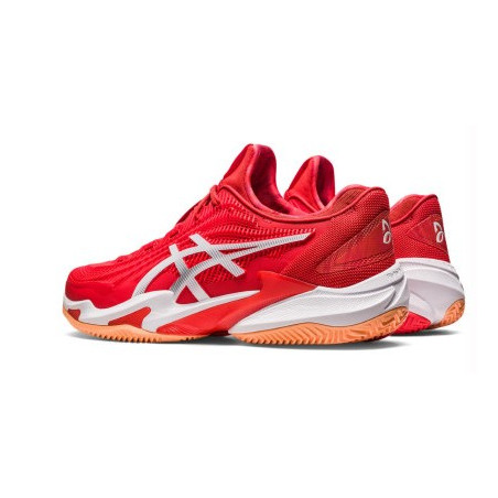 Chaussures ASICS Homme COURT FF 3 NOVAK Terre Battue Rouge / Blanc PE 2023