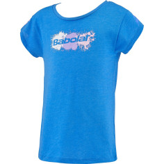 T-Shirt BABOLAT Fille EXERCISE COTTON Tee Bleu  2023