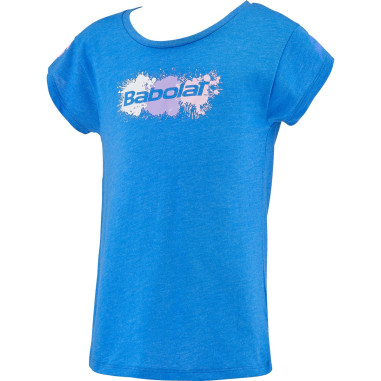 T-Shirt BABOLAT Fille EXERCISE COTTON Tee Bleu...