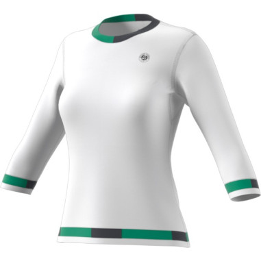T-Shirt Manches 3/4 ADIDAS Femme Roland Garros...