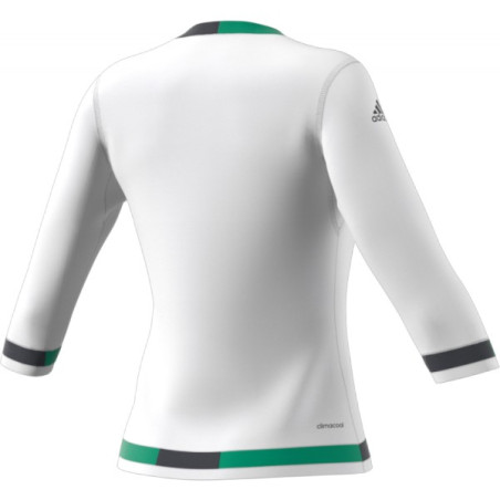 T-Shirt Manches 3/4 ADIDAS Femme Roland Garros Blanc / Vert PE 2047