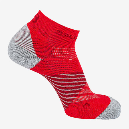 Chaussettes Courtes SALOMON Homme SPEED PRO Rouge / Grise AH 2019