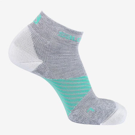 Chaussettes Courtes SALOMON Homme SPEED PRO Gris / Vert AH 2019
