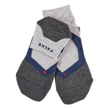 Chaussettes FALKE RU4 CUSHION SHORT Homme Gris / Bleu PE 2018