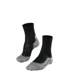Chaussettes FALKE Femme RU4 WOOL Noir / Gris AH 2018
