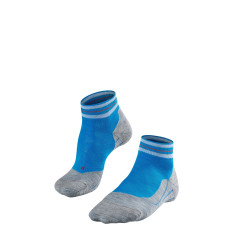 Chaussettes FALKE Homme RU4 CHECK SHORT Gris / Bleu PE 2019