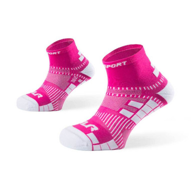 Chaussettes Running BV SPORT XLR Rose / Blanche...