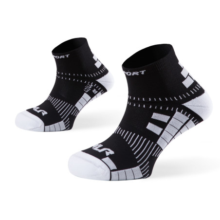 Chaussettes Running BV SPORT XLR Noire / Blanche AH 2017