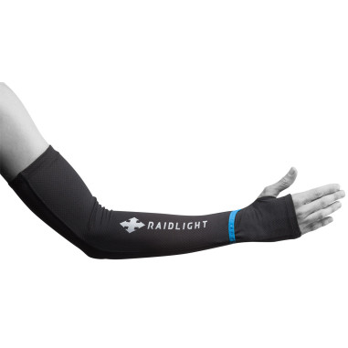 Manchettes RAIDLIGHT ARM SLEEVES Noir / Bleu PE...