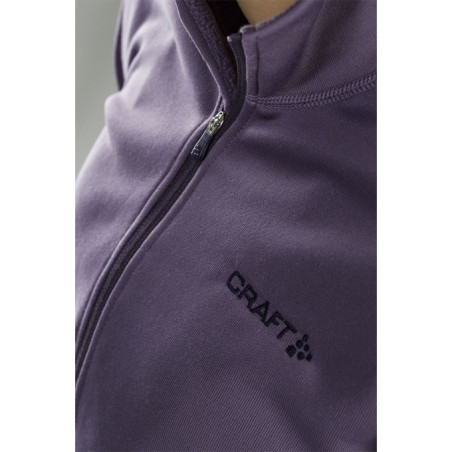 T-shirt Running Manches Longues CRAFT Femme SWEEP 1/2 ZIP Violet  AH 2017