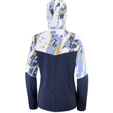 Veste Running SALOMON Femme AGILE Blanc / Bleu...