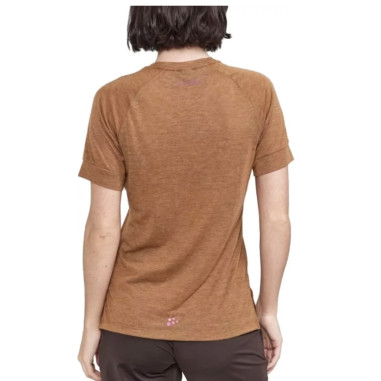 T-Shirt Running CRAFT Femme ADV TRAIL Camel /...