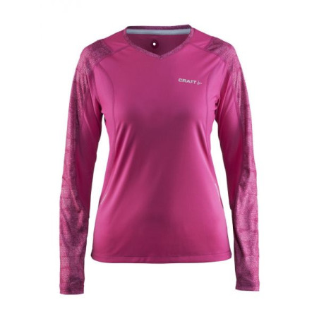 T-Shirt Manches Longues CRAFT Femme DEVOTION SHIRT Fushia PE 2017